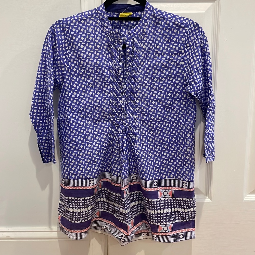 Roberta Roller Rabbit Womens Tunic Blouse Size XS